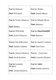 English Worksheet: Speaking_You�re- Find sb