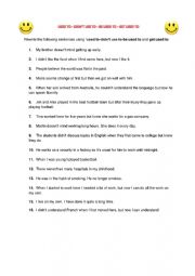 English Worksheet: used to-didn�t use to-be used to-get used to rewrite worksheet