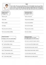 English Worksheet: Simple Present sentences
