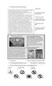 English Worksheet: natural disaster
