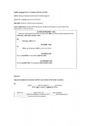 English Worksheet: FUTURE TIME EXPRESSIONS
