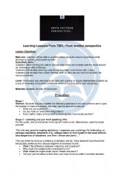 English Worksheet: Lesson plan for problem solving in Second conditionals