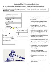 Lexical field of crime and justice