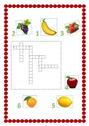 English Worksheet: Fruit