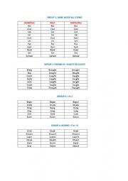 Irregular Verbs 