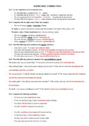 English Worksheet: Exercises bac tunisia unit 3