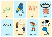 English Worksheet: PAST OF SOME IRREGULAR VERBS CARDS