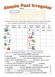 Simple Past Irregular 4 with Keys