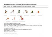 English Worksheet: Harry Potter - Chrystmas lesson Starters