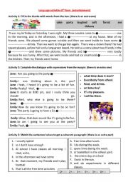 English Worksheet: entertainment 