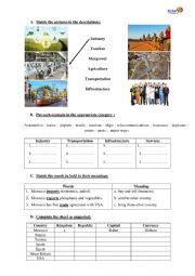 English worksheet: Economy