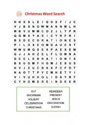 Chrismas Word Search