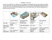 English Worksheet: choosing accommodation for a university student