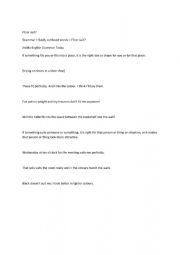 English Worksheet: Fit and siut