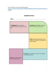 English Worksheet: Online summary graphic orgnizer