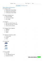 English Worksheet: Scotland