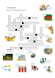 TV programmes - crossword