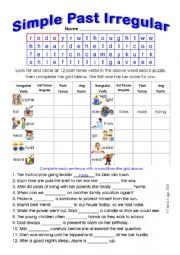 Simple Past Irregular 6 with Keys