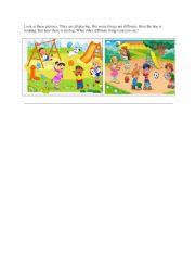 English Worksheet: Tell the diffierences