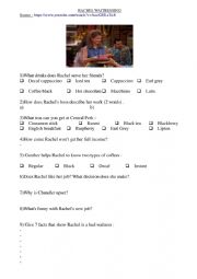 English Worksheet: Friends worksheet