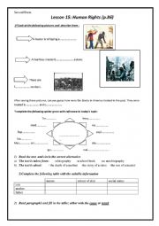 English Worksheet: Lesson 15:human Rights 