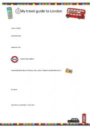 London sights worksheet