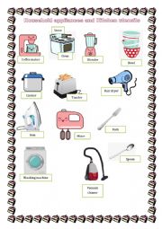 Household appliances and Kitchen utensils