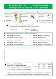 HAVE YOU EVER - present perfect - basic 