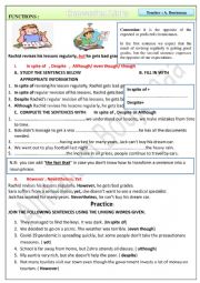 English worksheet: Concession Links