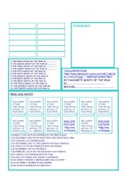 English Worksheet: Months