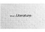 Literary Genres