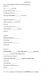 English Worksheet: OneRepublic�s 