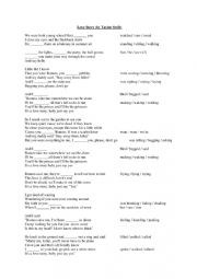 English Worksheet: taylor swift-love story listening activity 