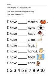 English Worksheet: Parts of the house