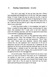 English Worksheet: End of Term Test 3 (8th form)