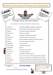 Phrasal Verbs About Planning and Organising 