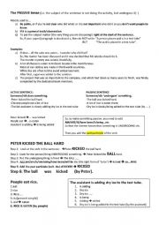 English Worksheet: Handout Passive Voice