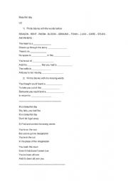 English Worksheet: Beautiful day - U2