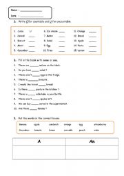 COUNTABLE AND UNCOUNTABLE NOUN
