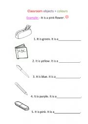 English Worksheet: Classroom objects