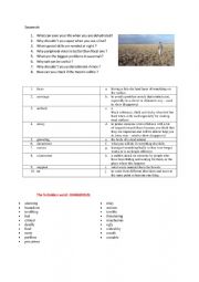 English Worksheet: Savannah