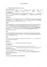 English Worksheet: Ernest Hemingway