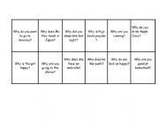 English Worksheet: Why Because Karuta Activity