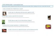 English Worksheet: Food Knowledge