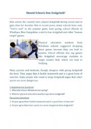 English Worksheet: ESL Speaking Activity (Reading + Discussion Template) - 