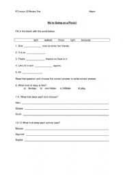 English Worksheet: Storytown Lesson 22 Comprehension Questions - 