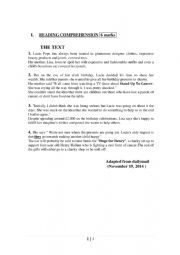 English Worksheet: 9TH FORM FINAL EXAM