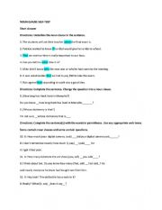 English Worksheet: noun clause 