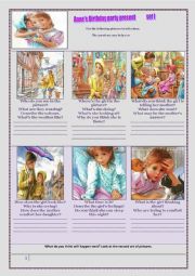 English Worksheet: picture-based storytelling set 1: to encourage students to speak and write