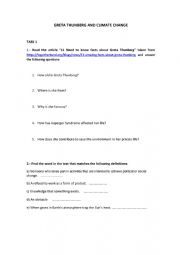 English Worksheet: climate change